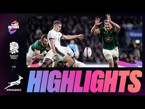 England 20 - 29 South Africa