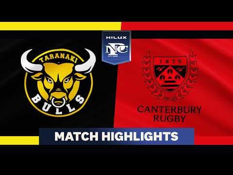 HIGHLIGHTS | Taranaki vs Canterbury